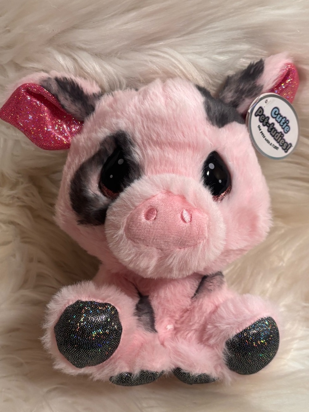 Cutie Pet-tudies Cecil Pig Plush, 7 in
